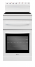 Load image into Gallery viewer, 540mm Parmco White Electric Free Standing Stove