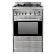 600mm, 70 Litre Combination Freestanding Stove, Stainless Steel